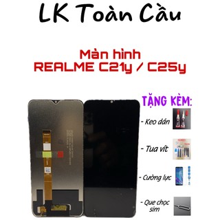 Màn hình realme c21y / c25y new full bộ tặng keo+tuavít+cườnglực+quechọcsim
