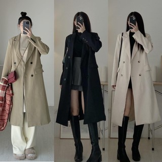 Áo blazer 4 cúc túi nắp hàn quốc - Áo vest 2 lớp kèm ảnh/video thật