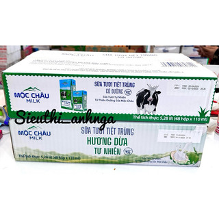 Sữa Tươi Mộc Châu Thùng 48 hộp x 110ml