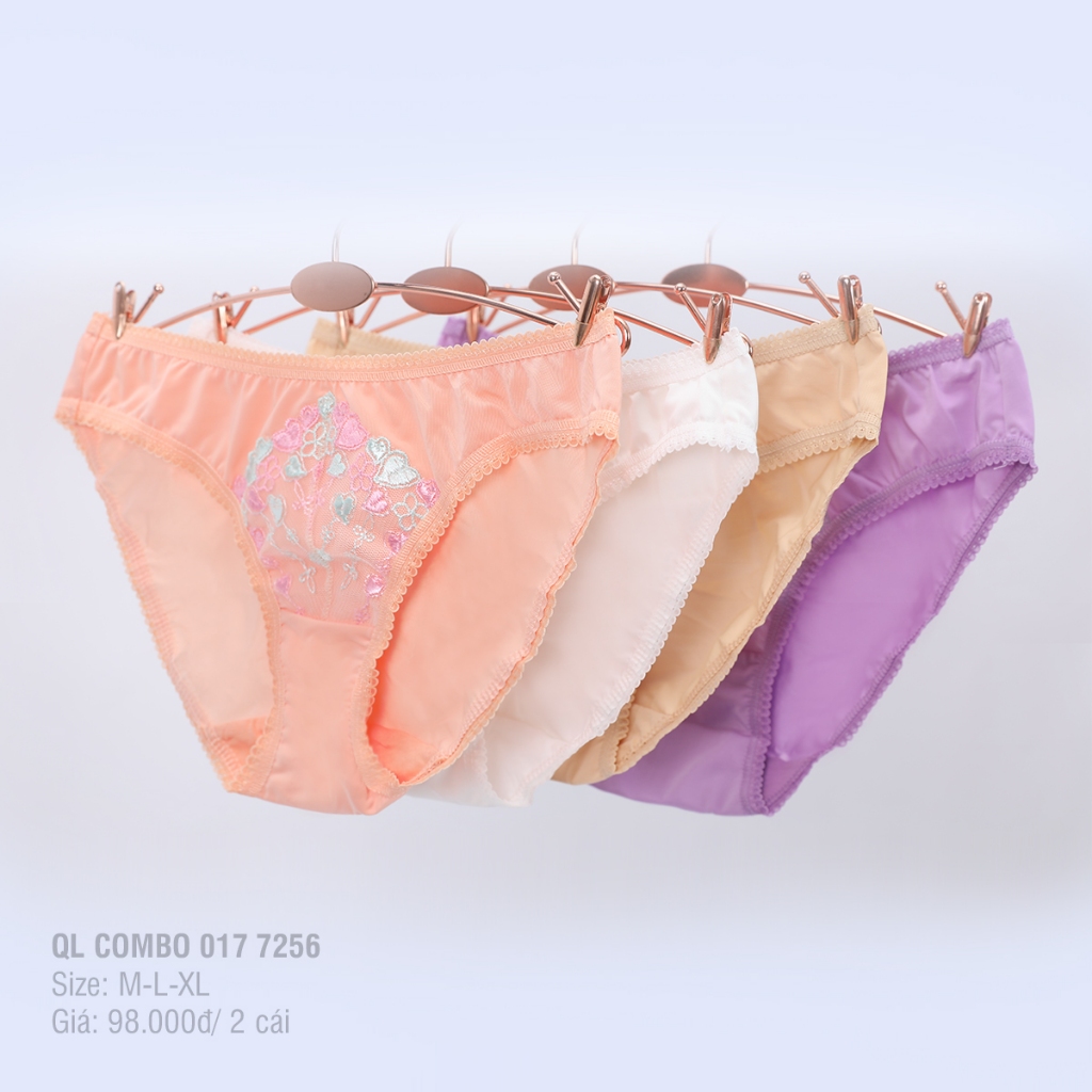 Combo 02 chiếc quần lót nữ chất liệu thun lạnh 017p 7256 PALTAL giá tốt chất lượng cao