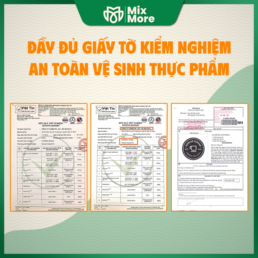 Cà phê Typica Cầu Đất Roplus Coffee nguyên chất 100% pha phin, máy, Coldbrew, Drip thơm nồng nàn Mixmore