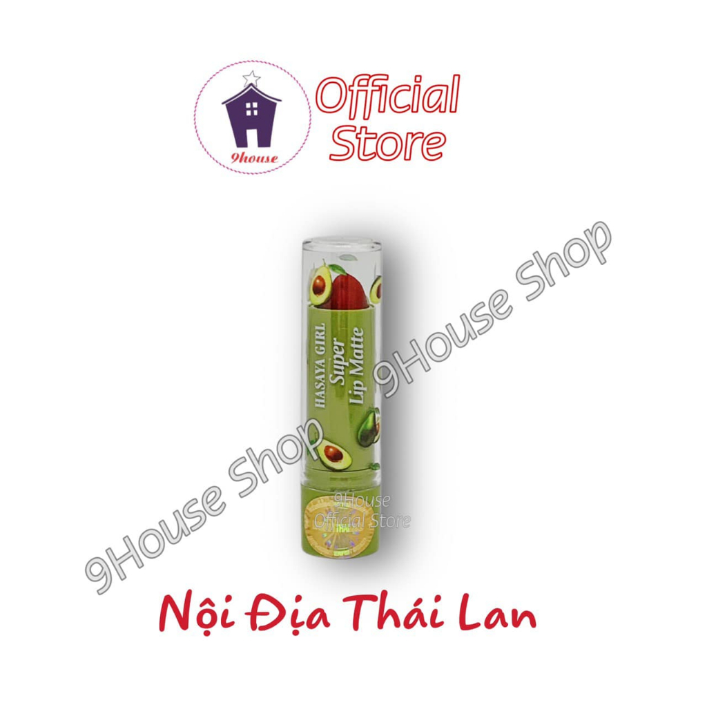 (Màu đỏ) 01 Thỏi Son Dưỡng Môi Trái Bơ Super Lip Matte Hasaya Girl Thái Lan