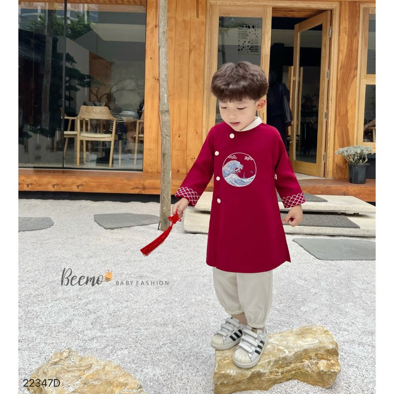 Set áo dài cách tân bé trai 9-30kg cực đẹp