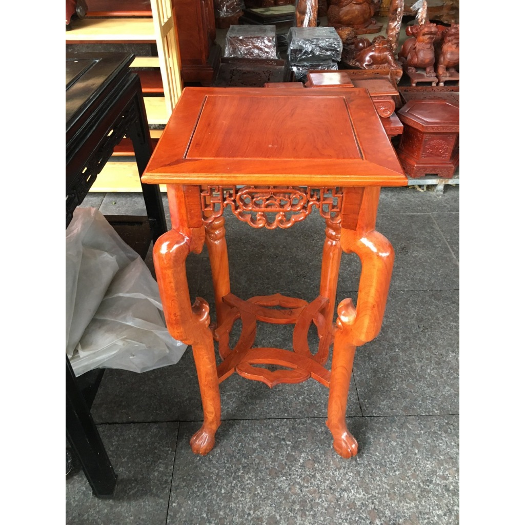 Đôn vuông mặt 40 x 40cm, cao 80 và 1m, gỗ hương, thích hợp kê vật dụng trang trí không gian nhà