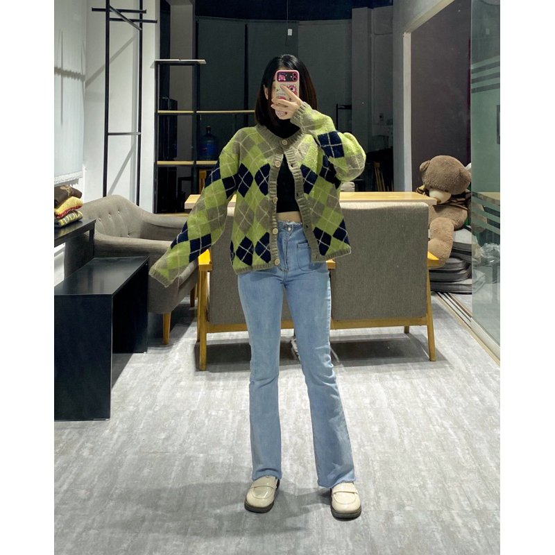 Áo Khoác Len Cardigan Trám 2hand