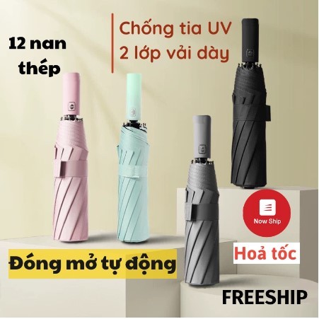 Ô Dù Cao Cấp Che Mưa Đi Nắng 12 Nan 8 Nan Mở Tự Động Gấp Nhỏ Gọn Cầm Tay 2 Chiều Cỡ Lớn To Cho Xe Hơi Ô Tô Chống Thấm