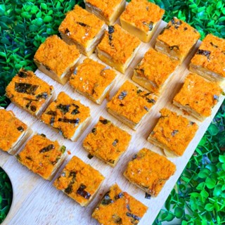 [Bán lẻ giá sỉ] 1Kg bánh bông tuyết ít ngọt, ăn kiêng, bông tuyết trứng muối chà bông, bông tuyết trái cây