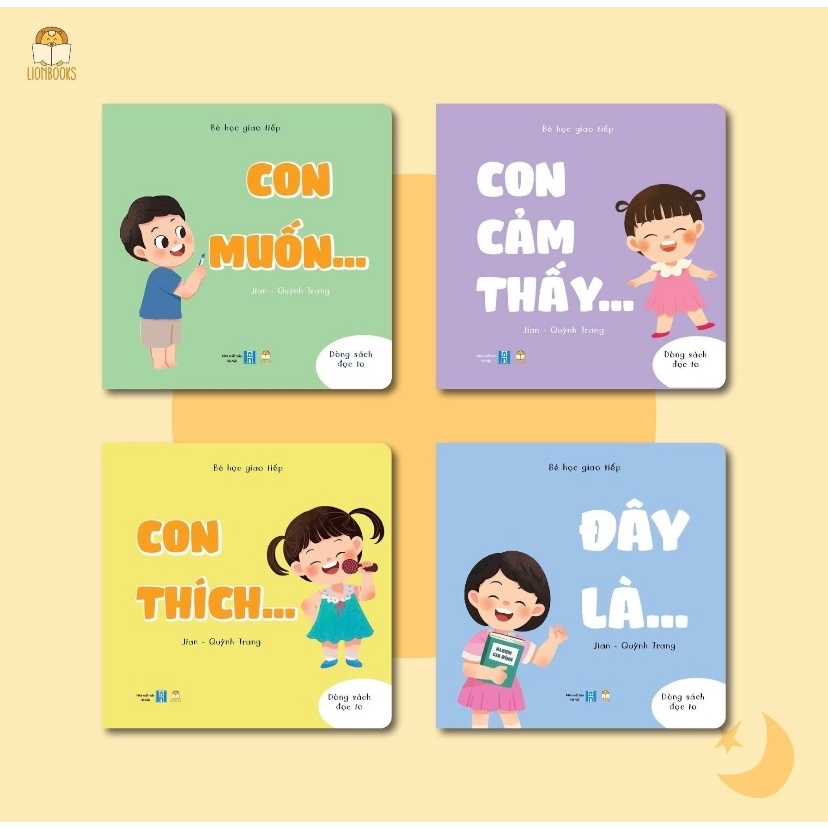 Sách - Bộ Bé Học Giao Tiếp (4 quyển ) mẫu câu chức năng cơ bản