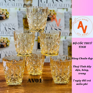 [MÃ AV30] AVI HOME - Cốc / Ly Thuỷ Tinh Uống Nước / Uống Cafe / Uống Bia Hàng Chịu Nhiệt 90 Độ