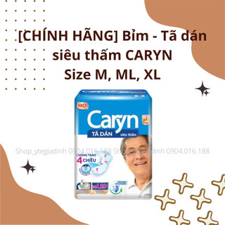 Bỉm - tã dán siêu thấm caryn size m, ml, xl