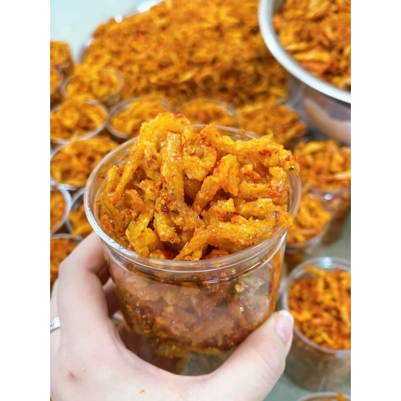 Cá cơm chiên giòn rim nước mắm tỏi ớt ăn liền, lon pet 250gr