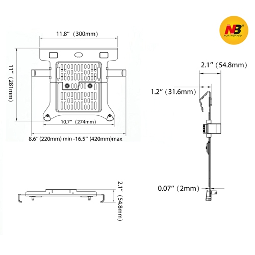 Đế đỡ laptop NB FP-2
