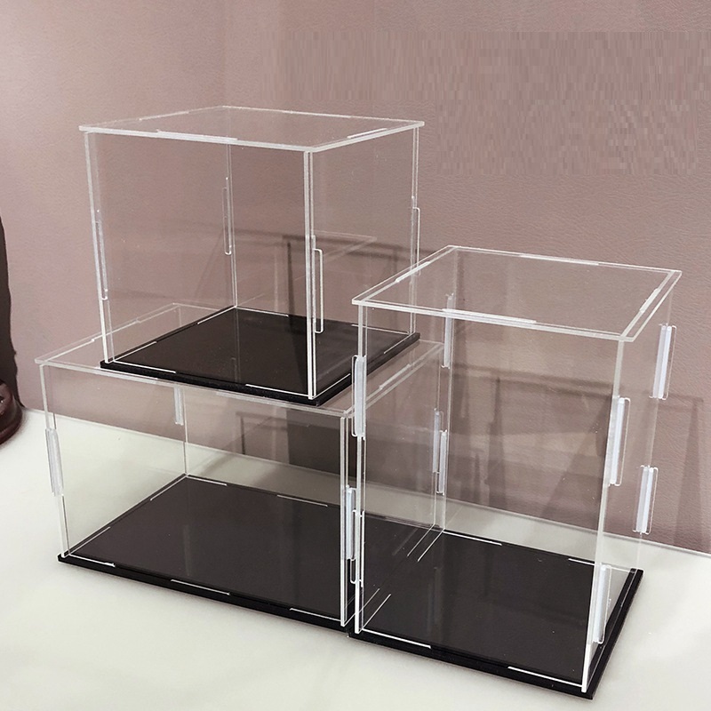 Hộp mica trong suốt -10-30cm -Trưng bày Chống bụi mô hình gungam , lego , ô tô... - Sản phẩm lắp ghép