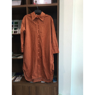 Đầm sơ mi nhung tăm Zara size S( 58-64kg)