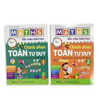 Sách combo sắc màu toán học chinh phục toán tư duy bộ 2 quyển - minh khôi vpp