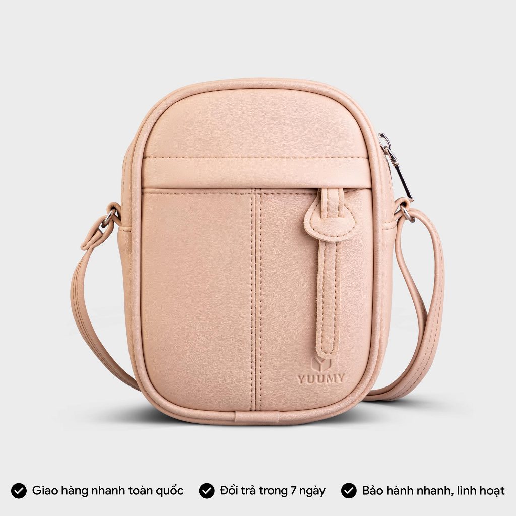 Túi đeo chéo da nữ phối khóa kéo thời trang YUUMY Seasand YN172