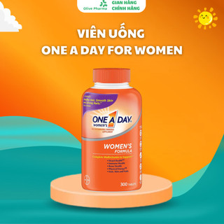 Viên Uống One A Day For Women Multivitamin Supplement 300 Tablets - Vitamin Tổng Hợp Cho Phụ Nữ Dưới 50 tuổi Hàng Mỹ