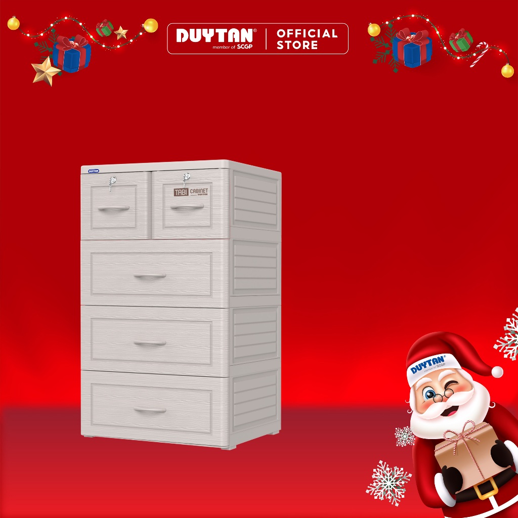 Tủ nhựa Duy Tân Tabi 4 tầng 5 ngăn tiện lợi