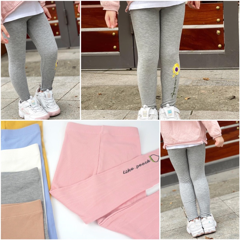 Quần legging giữ nhiệt dài bé gái vải tăm sợi sồi, mềm mại, tôn dáng đủ size 10-50kg made in Vietnam