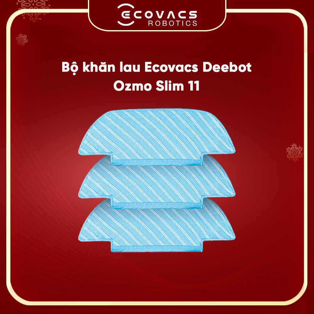 Bộ Khăn robot Ecovacs Deebot OZMO Slim 11 ( 3 cái ) - Hàng Chính Hãng