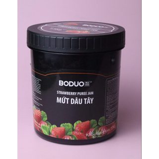 Mứt trái cây Boduo Dâu hộp 1kg