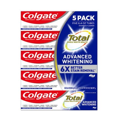 Kem đánh răng Colgate Total Advanced Whitening 6x Better Stain Removal 181g