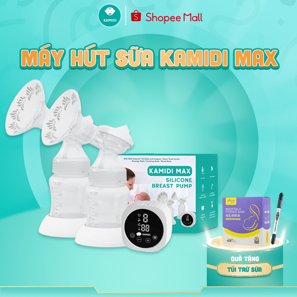 Combo Máy Hút Sữa Silicon Kamidi Max Và Máy Hút Mũi kamidi Fastly