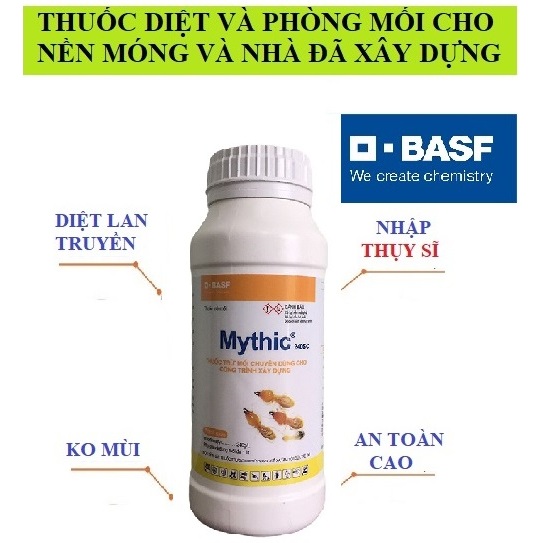 (Hàng nhập Thụy Sĩ) Thuốc diệt mối Mythic 240SC 1 lít của BASF