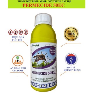 Thuốc  diệt muỗi và diệt ruồi PERMECIDE 50EC 1L ... cho gia đình, khu chăn nuôi -bọ xít muỗi, sâu cho cây trồng