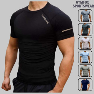 Áo Thun Thể Thao Nam Form Ôm Body Dreamer Chất Thun Lạnh Co Dãn 4Chiều