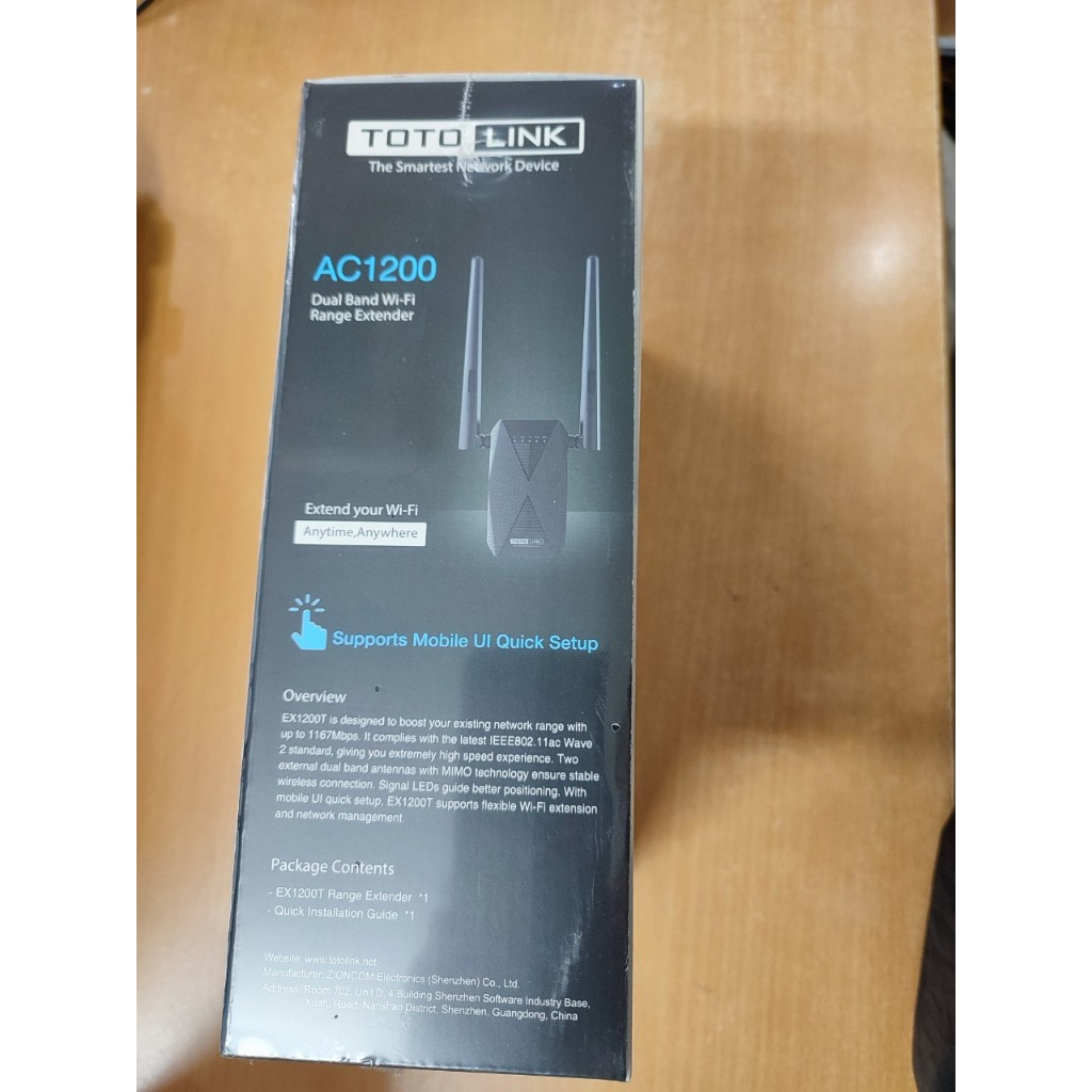 Kích sóng Wi-Fi EX1200L, EX1200T Totolink Băng Tần Kép AC1200 - Hàng Chính hãng
