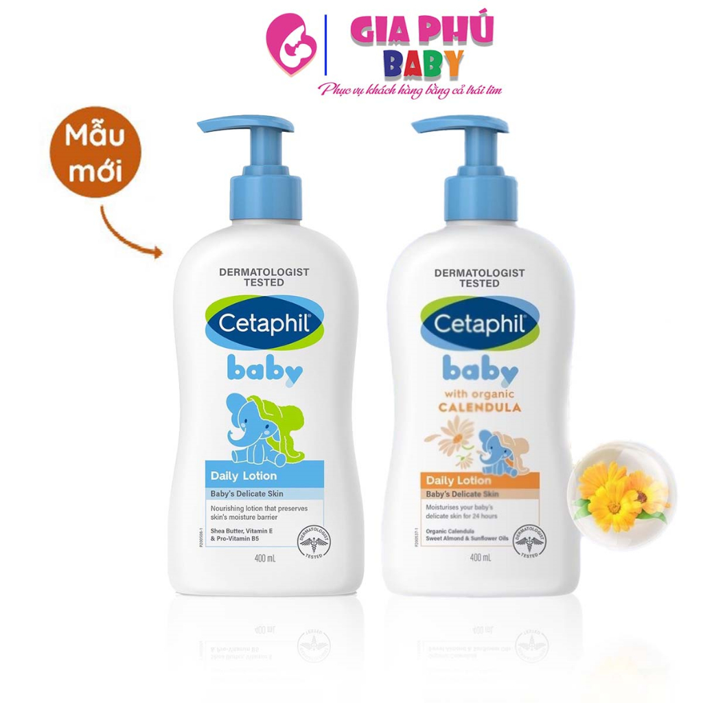 Sữa dưỡng thể cetaphil 400ml (Daily lotion) cho bé