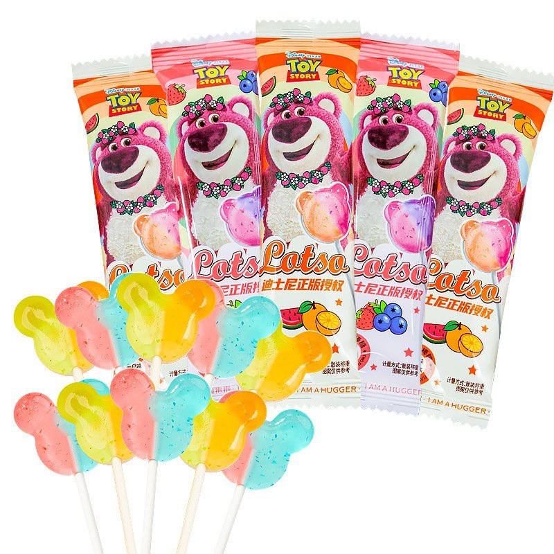 Combo 300g Kẹo mút trái cây Gấu dâu Lotso Món quà tặng trẻ vô cùng đáng yêu