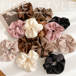 SET 3 Dây buộc tóc scrunchies lụa xinh xắn - Chất liệu lụa mềm mại