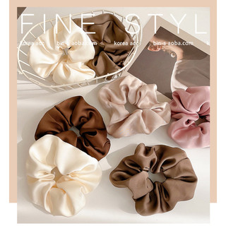 SET 3 Dây buộc tóc scrunchies lụa xinh xắn - Chất liệu lụa mềm mại