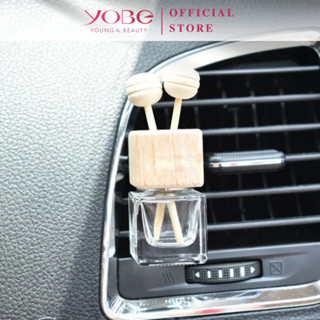 Lọ Đựng Tinh Dầu Kẹp Cửa Gió Điều Hoà Hình Vuông 8ml