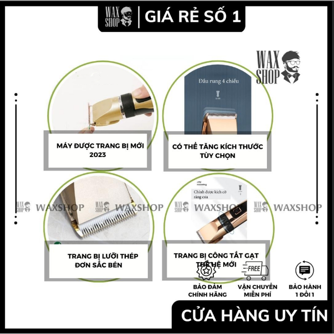 Tông Đơ Cắt Tóc Cầm Tay Sheng Ju - SJ 501 - Hành Chính Hãng - Bảo Hành 180 Ngày - SD2 , DG