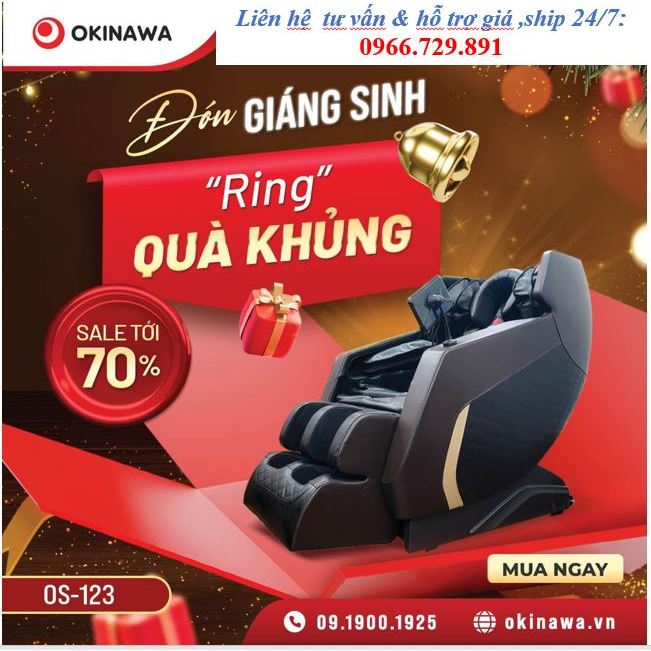 Ghế Massage toàn thân Nhật Bản OKINAWA OS 123