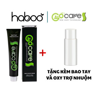 Thuốc nhuộm tóc bingocare thảo dược siêu dưỡng tặng kèm oxy 100ml