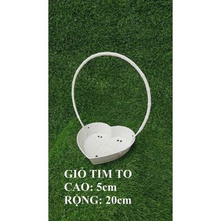Giỏ tim nhỏ 23x17 Combo 10 giỏ