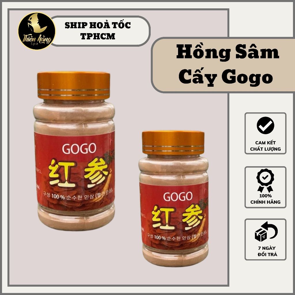 Bột Hồng Sâm Gogo - Chuẩn loại 1 - Cấy Hồng Sâm Phi Kim Nano Tại Nhà