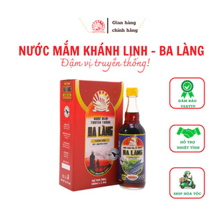 Combo 2 chai 500ml nước mắm cá nhâm ba làng khánh linh tặng hộp quai xách