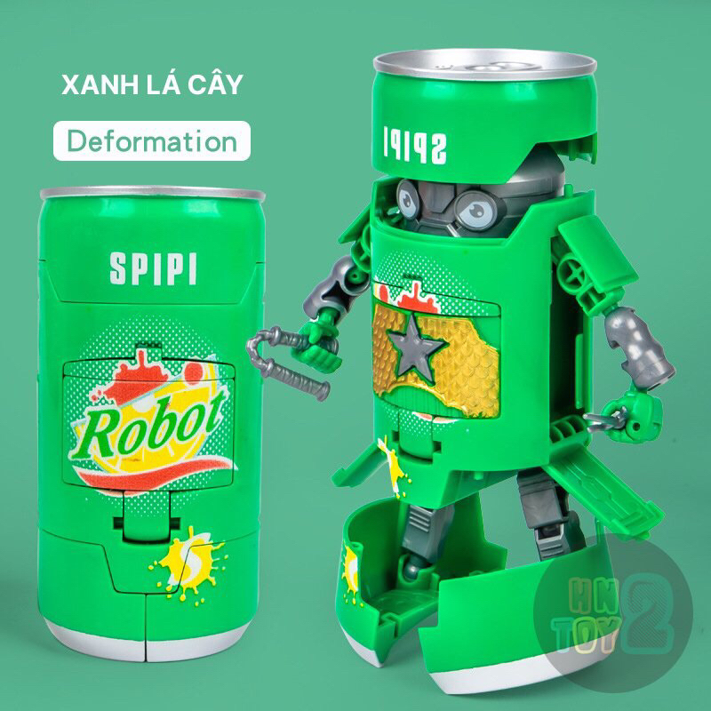 Đồ chơi Lon nước ngọt biến hình thành robot transformer
