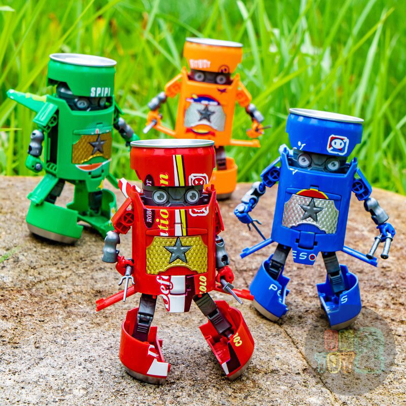 Đồ chơi Lon nước ngọt biến hình thành robot transformer