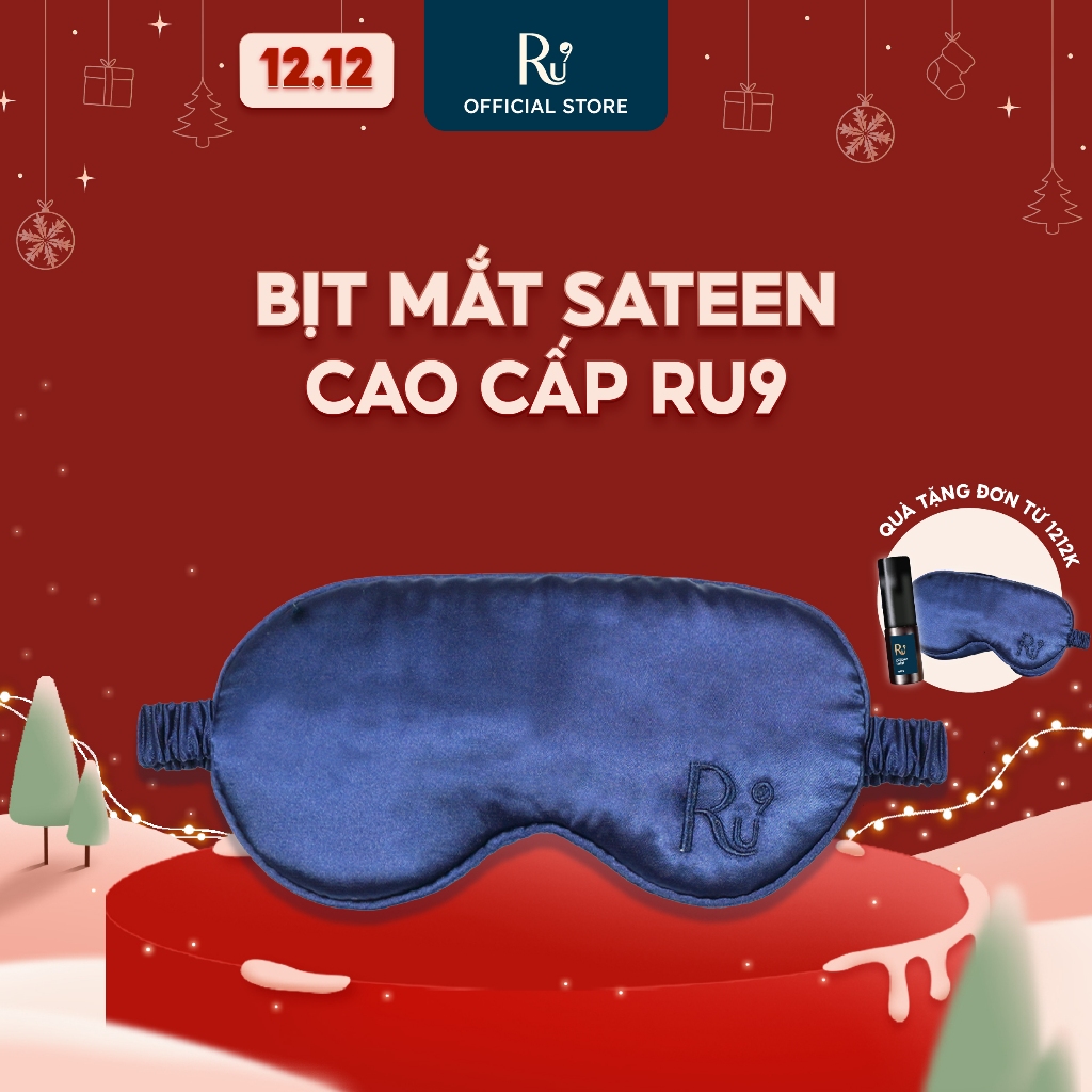 Bộ Bịt Mắt Mới Ru9, Chất Liệu Sateen Sang Trọng, Thoáng Mát, Giúp Thoải Mái Dễ Ngủ, Bao Gồm 2 Set