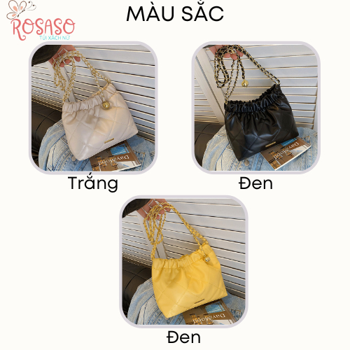 Túi xách nữ đeo vai đẹp đi chơi đi làm giá rẻ da PU mẫu mới 2023 ROSASO TX102