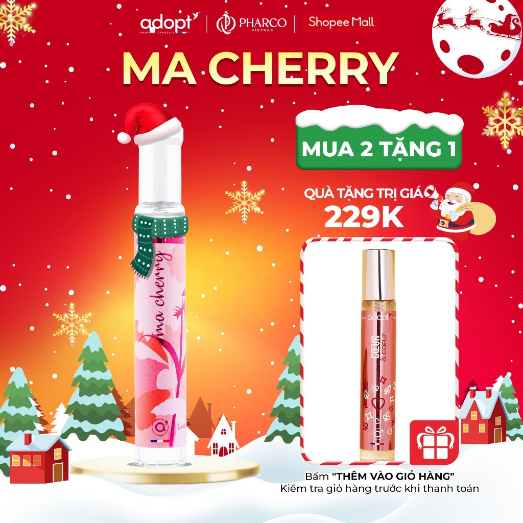 Nước hoa nữ ADOPT Ma Cherry EDP 30ml chính hãng lưu hương lâu Ngọt Ngào Tinh Tế Cuốn Hút