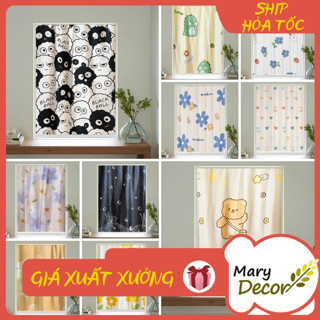 Rèm cửa sổ dán tường 1 lớp KÈM GAI DÁN decor trang trí phòng trọ sinh viên nhà cửa ký túc xá xinh xắn MaryDecor D1