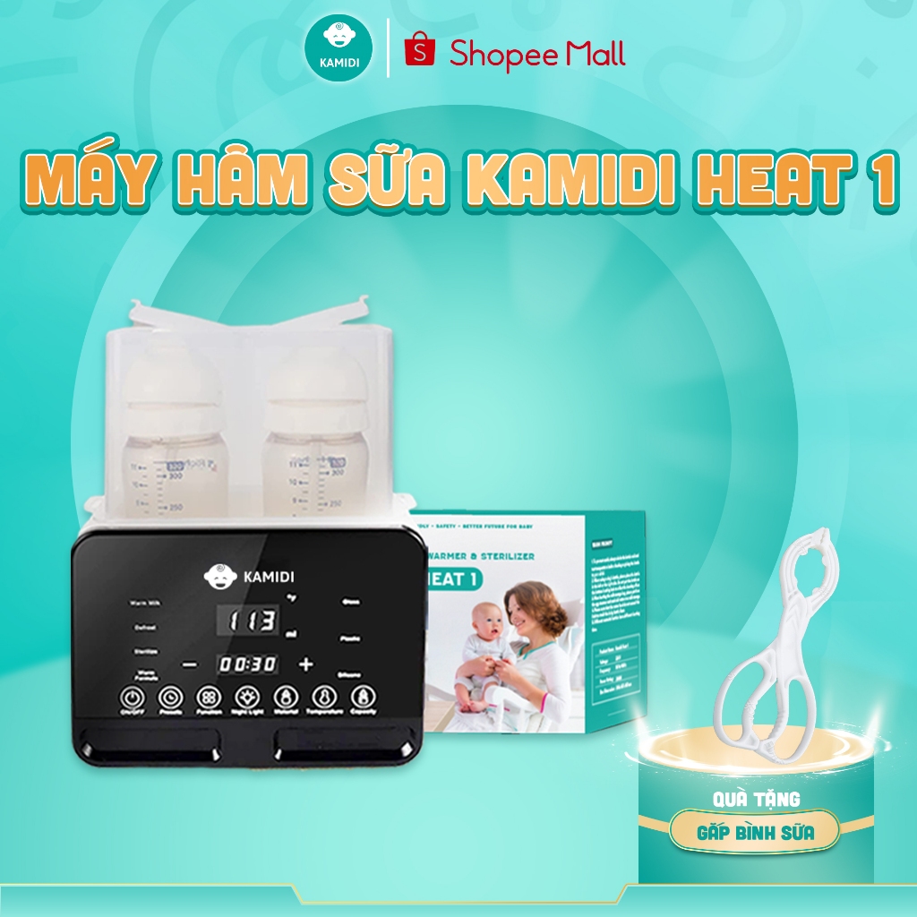 Combo Núm Trợ Ti Kamidi Và Máy Hâm Sữa Đa Năng Kamidi Heat 1