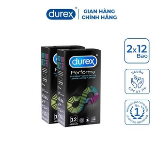 Bao cao su durex Performa hộp 12 chiếc kéo dài thời gian quan hệ chống xuất tinh sớm Chính hãng